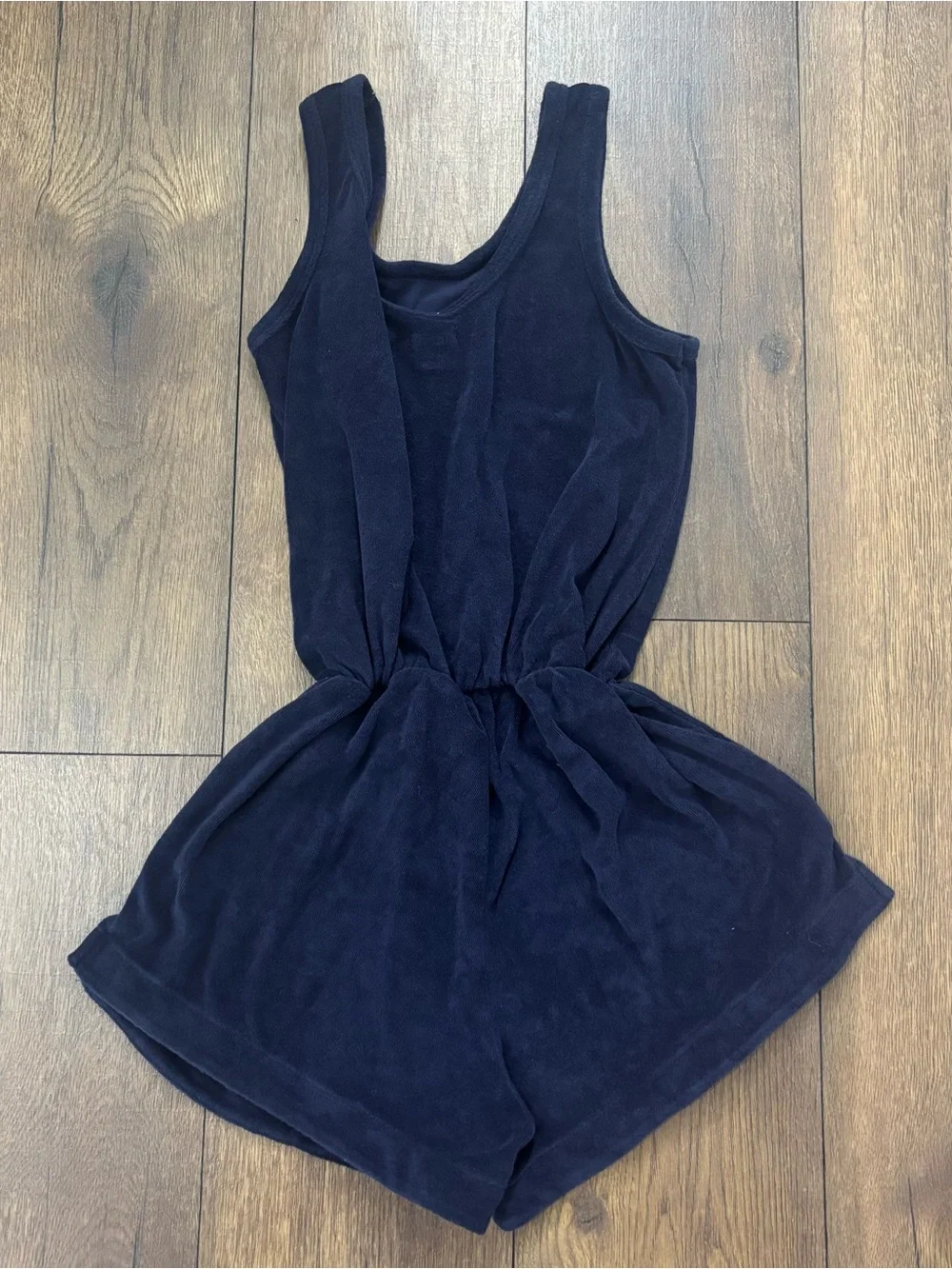 Gap Navy Terry Cloth Shorts Romper, Girls Size XXL